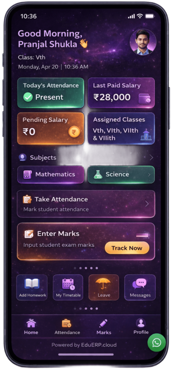 Eduerp.cloud teacher app